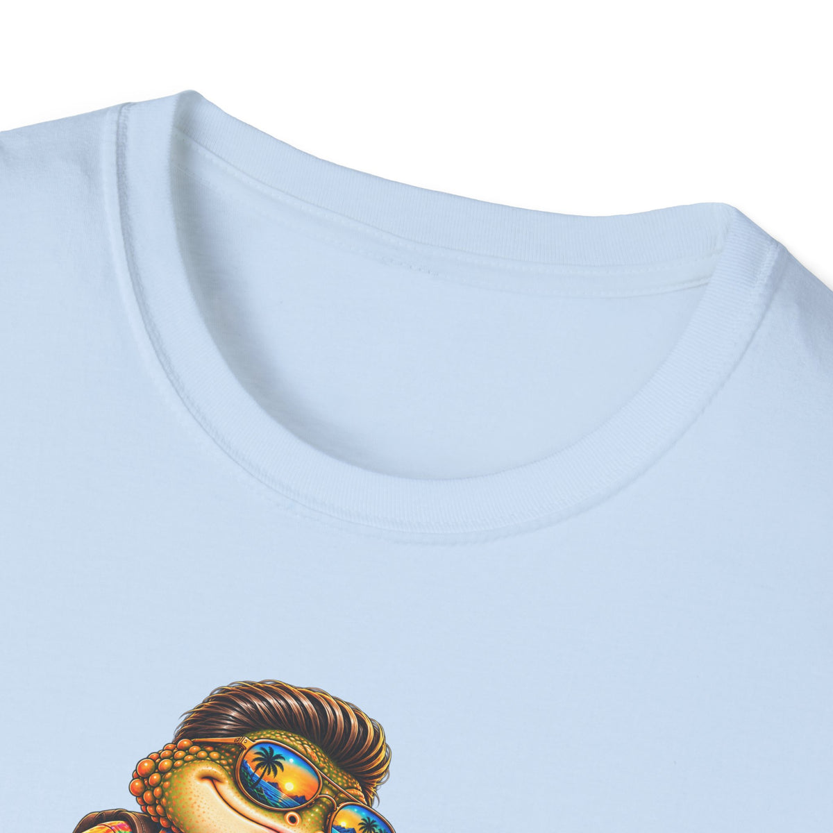 Toad walking  Origami dog unisex Softstyle T-Shirt