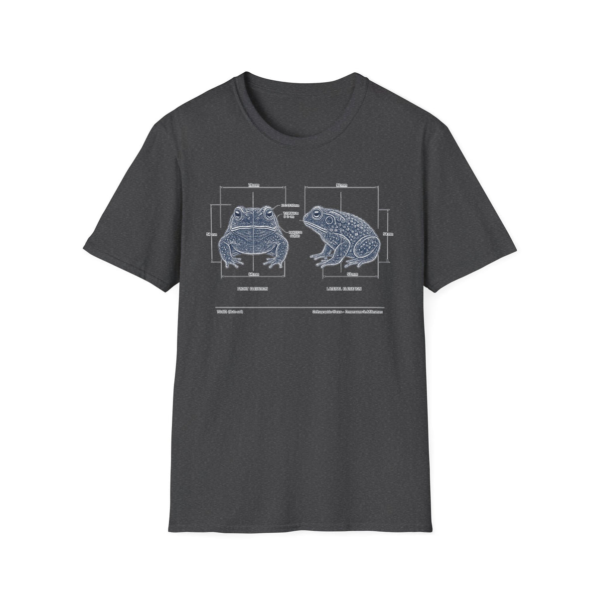 Blue Print Toad Unisex Softstyle T-Shirt