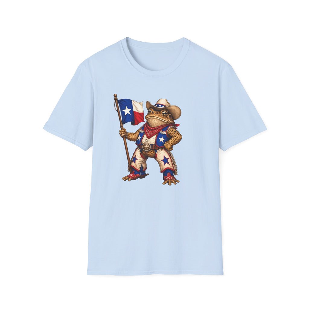 Texas Toad Maskottchen Unisex Softstyle T-Shirt