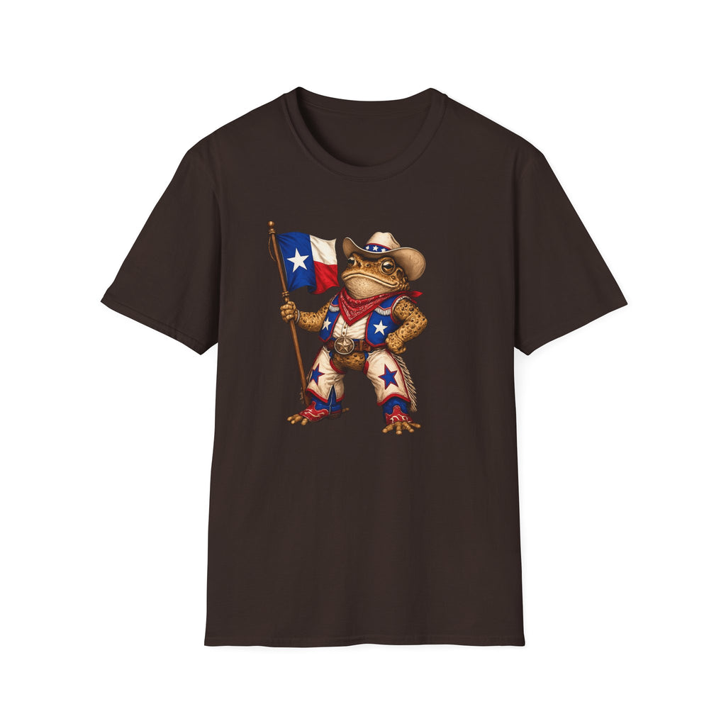 Texas Toad Maskottchen Unisex Softstyle T-Shirt