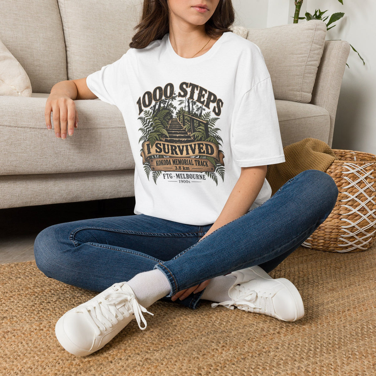 1000 Steps - I survived Kokoda Track FTG Melbourne Unisex Softstyle T-Shirt