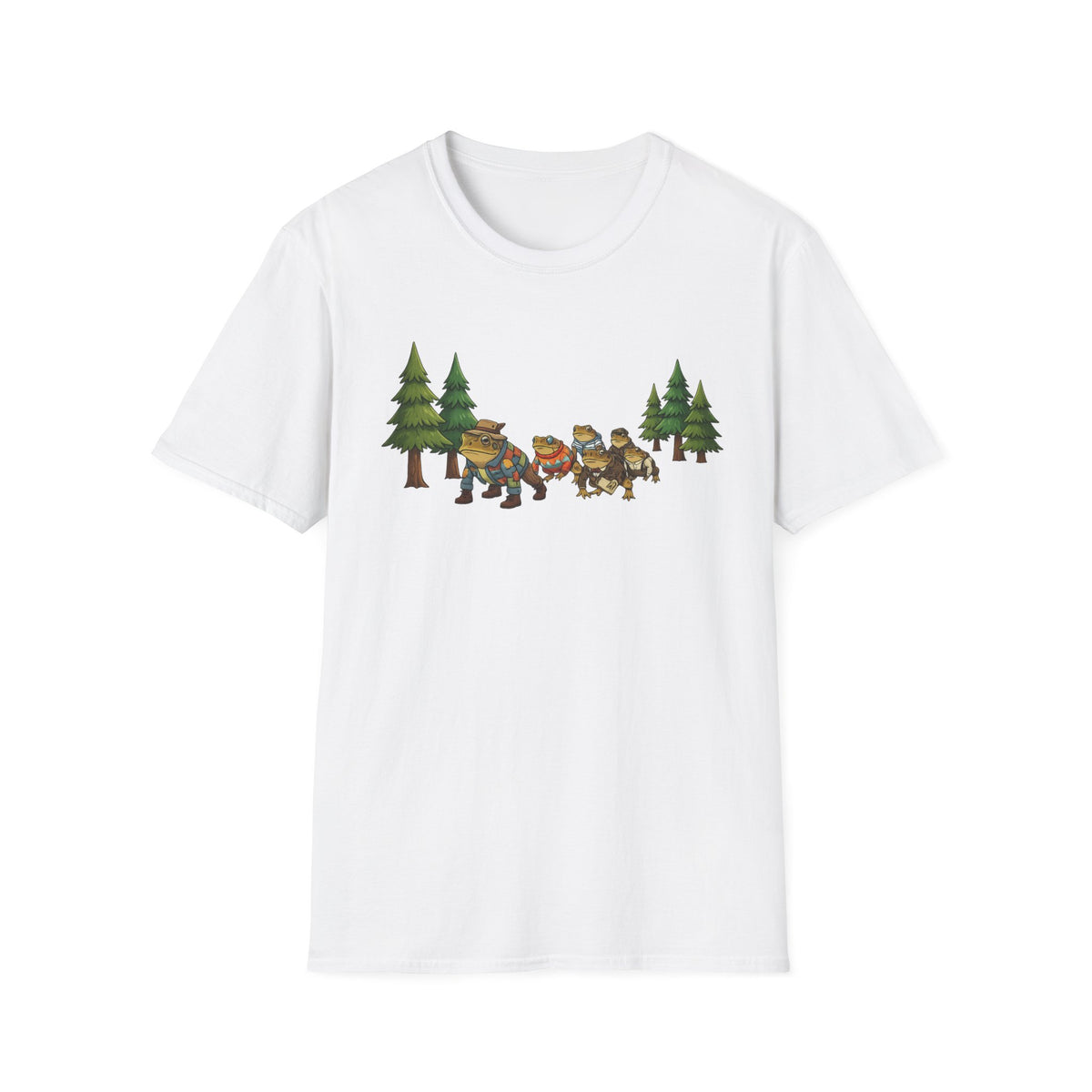 Toad Trail hiking through the Forest Unisex Softstyle T-Shirt