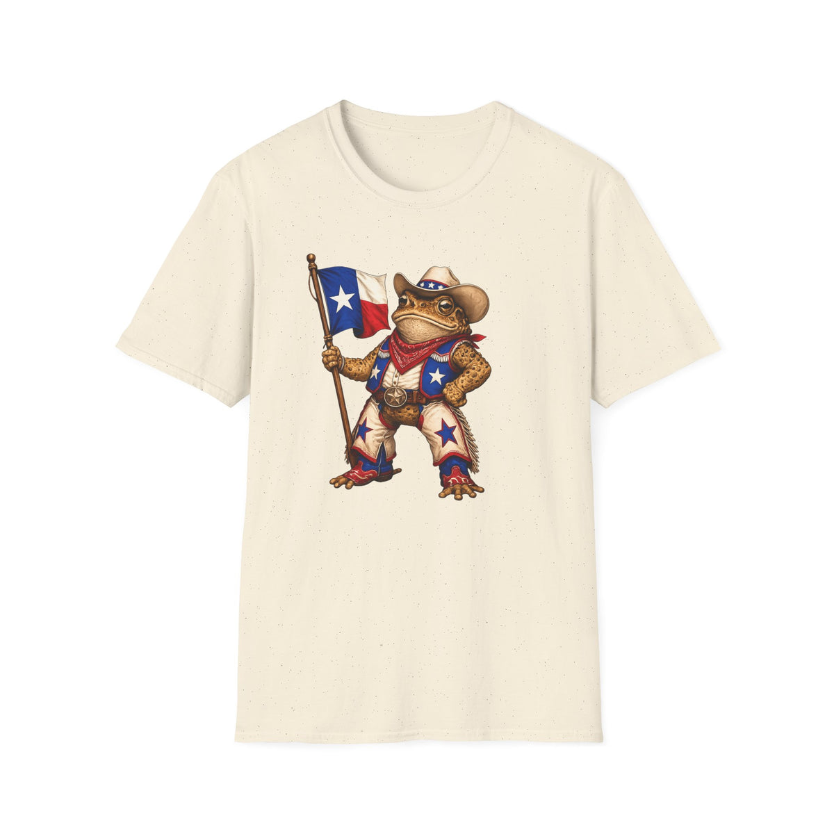 Texas Toad Maskottchen Unisex Softstyle T-Shirt