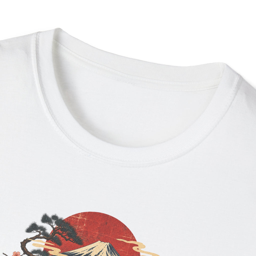 Mt Fuji Ramen noodle Toad Unisex Softstyle T-Shirt