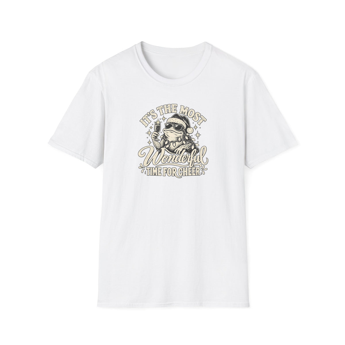 The Most Wonderful Time for Cheer Christmas T-Shirt | Croaking Toad
