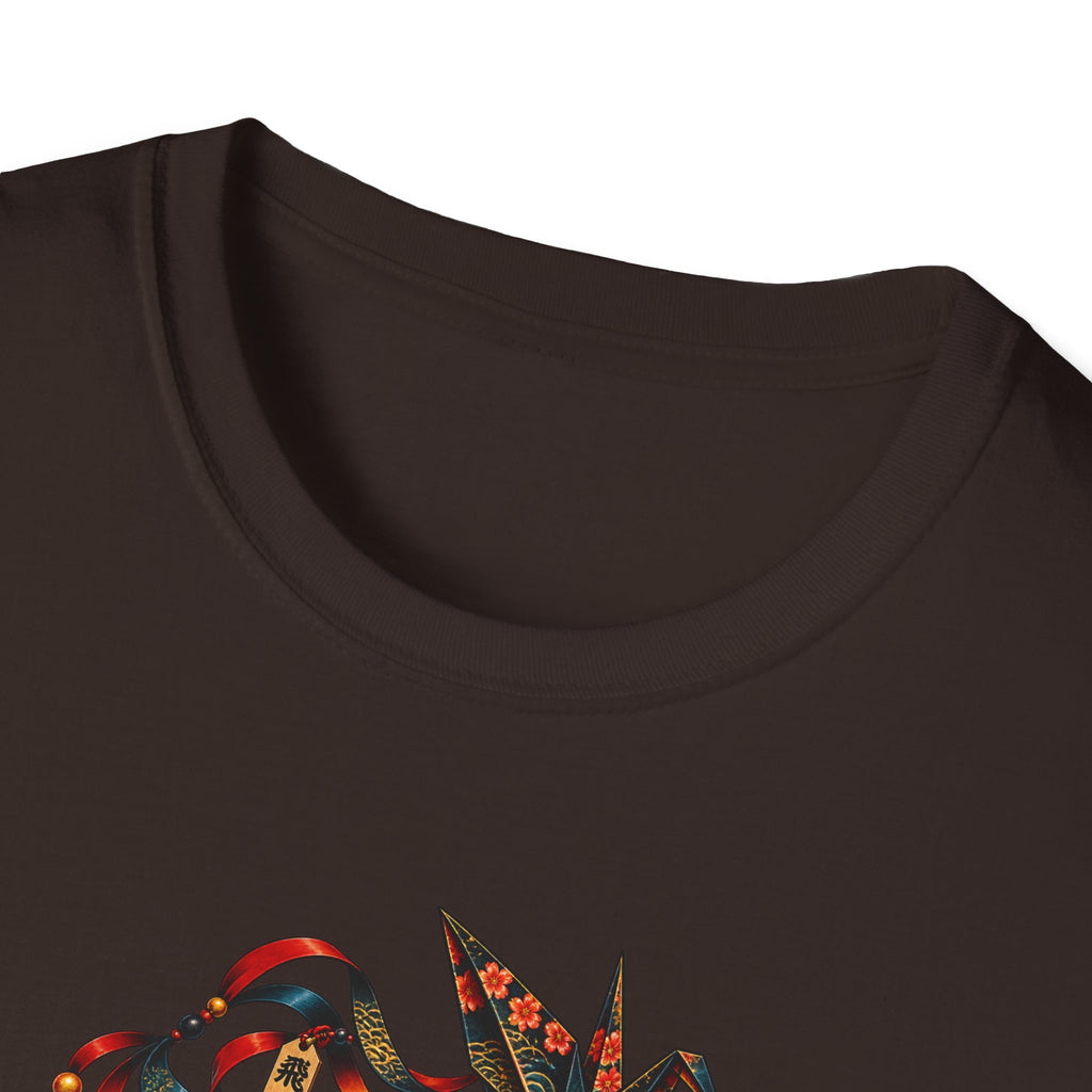 Origami Kite flying Toad Unisex Softstyle T-Shirt
