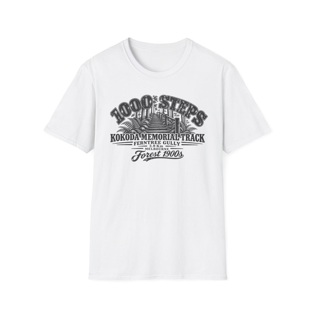 1000 Steps Kokoda Memorial Track Unisex Softstyle T-Shirt
