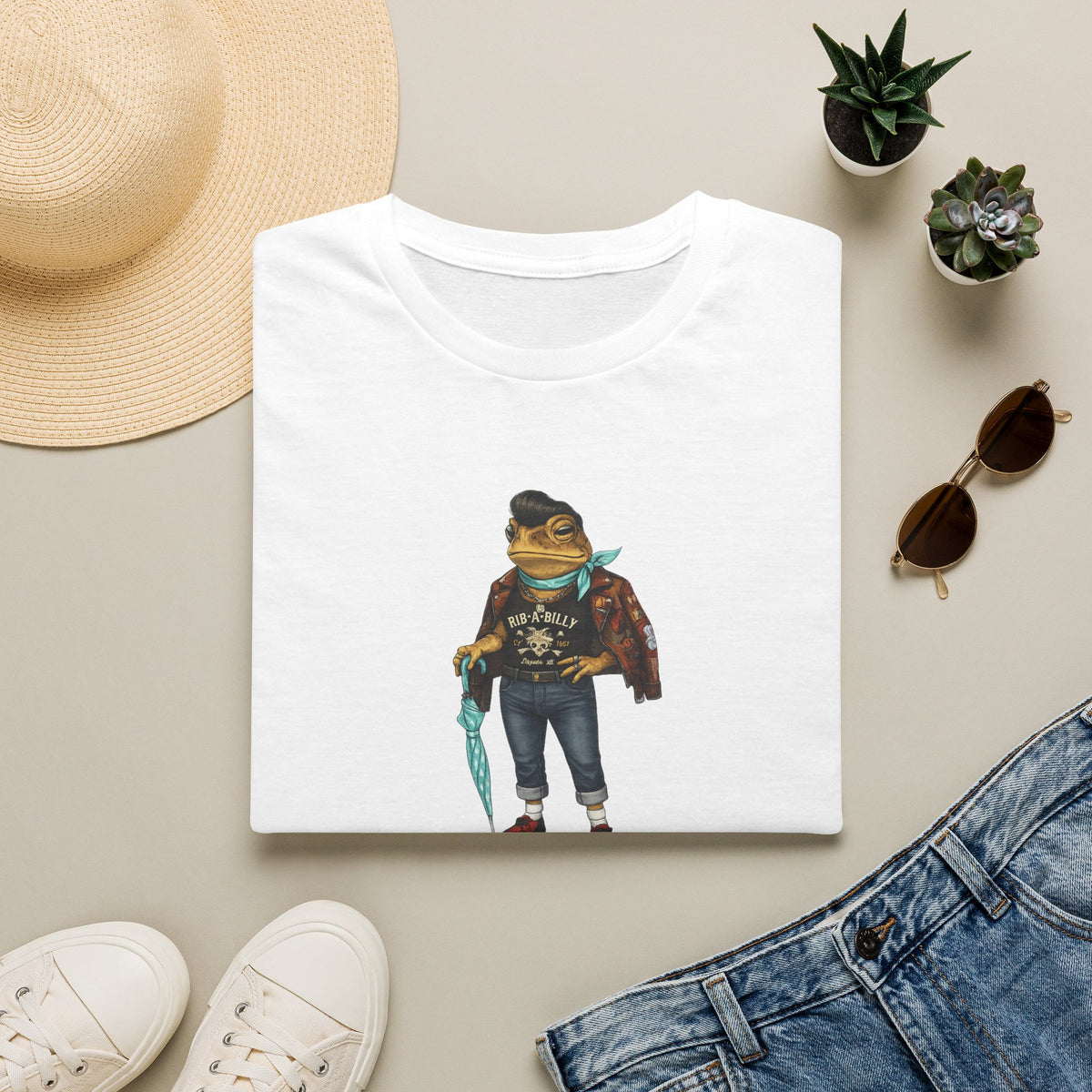 T-shirt morbida unisex Slick Chic Toad