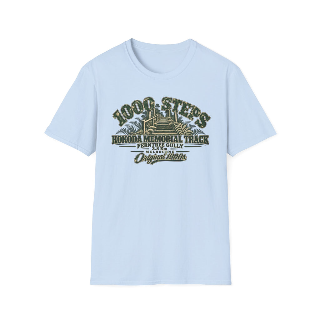 1000 Steps Kokoda Memorial track - Unisex Softstyle T-Shirt