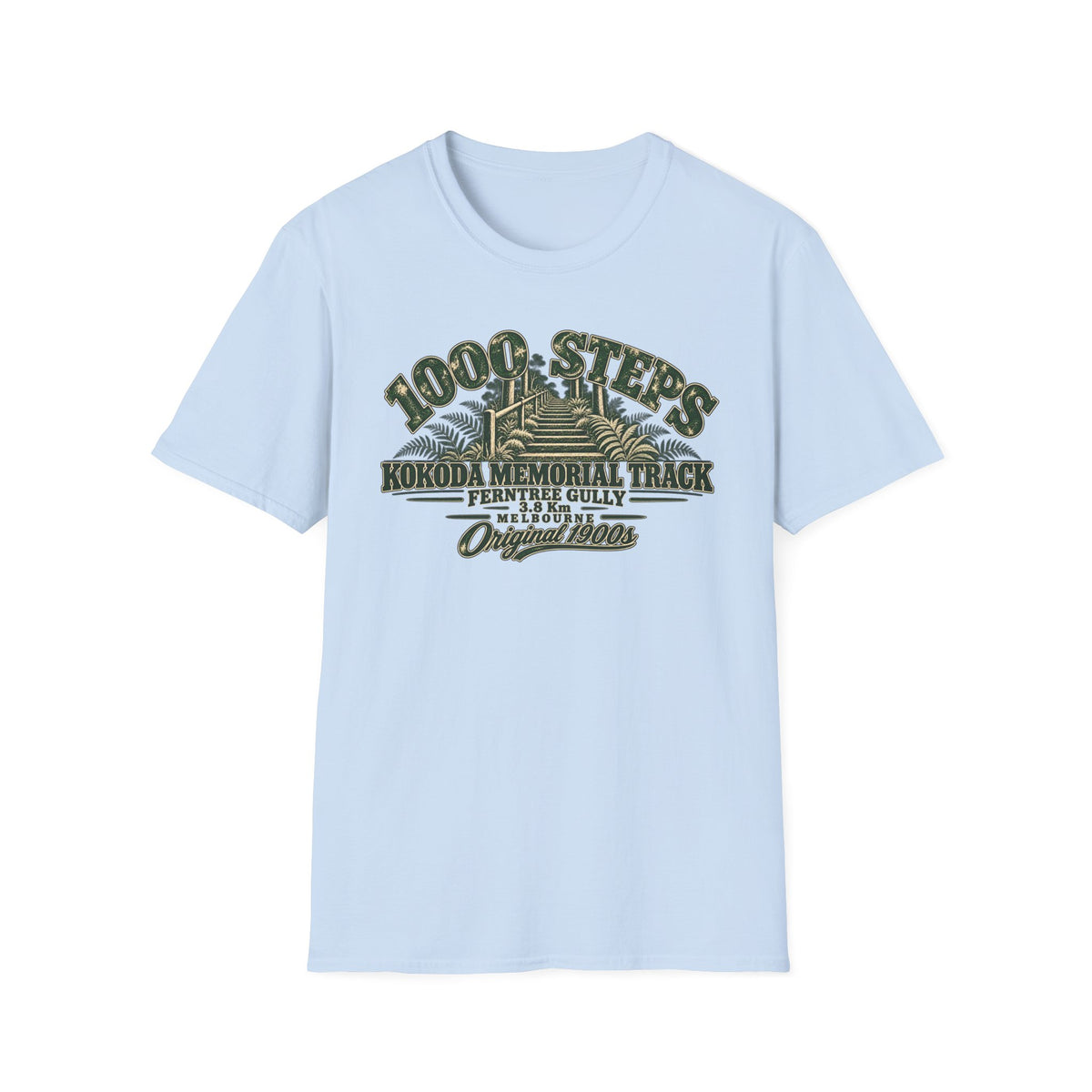 1000 Steps Kokoda Memorial track - Unisex Softstyle T-Shirt
