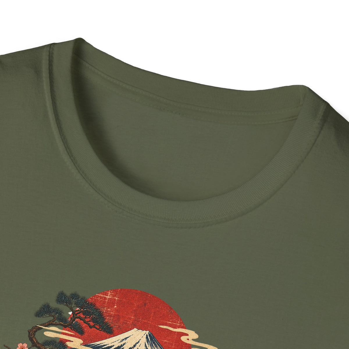 Mt Fuji Ramen noodle Toad Unisex Softstyle T-Shirt