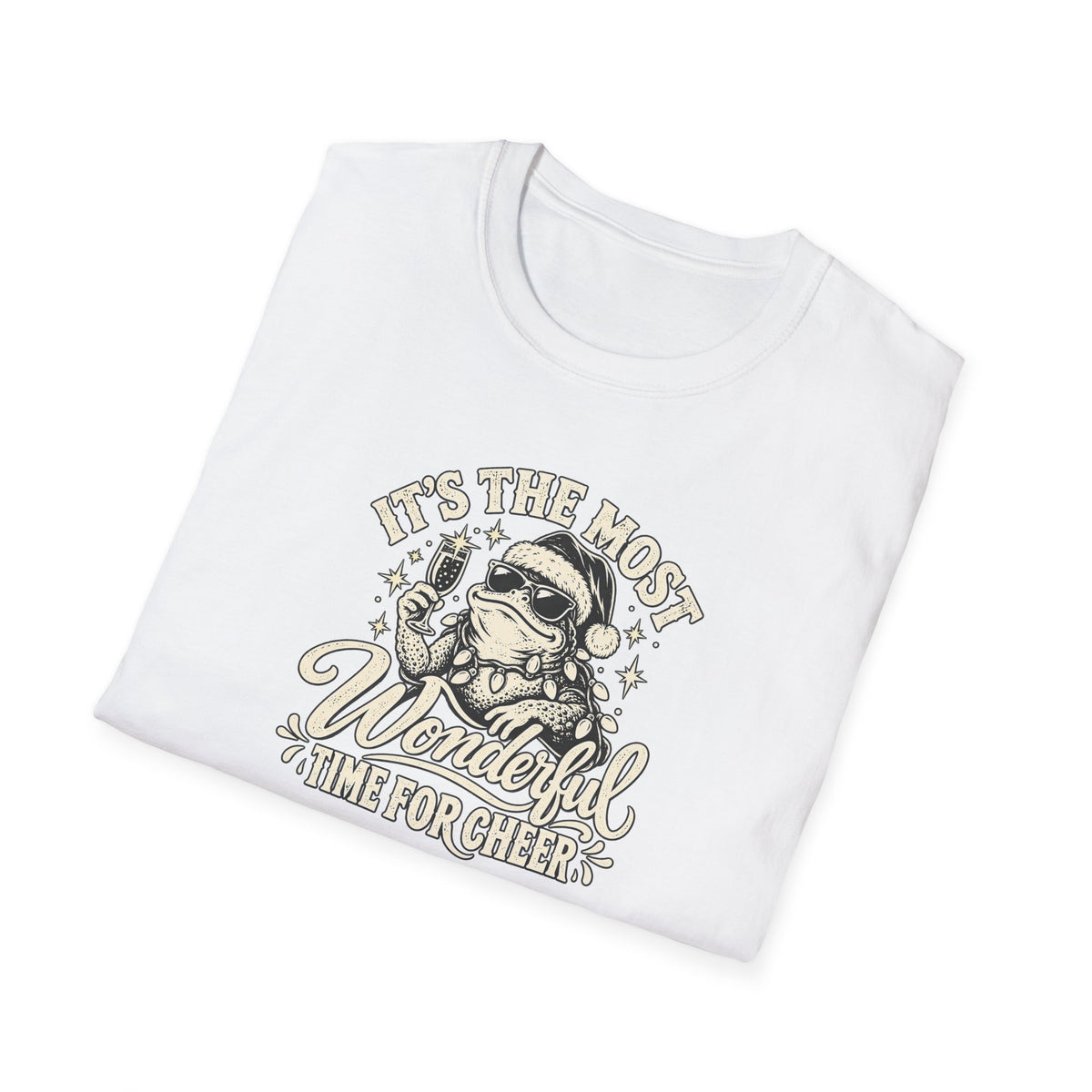 The Most Wonderful Time for Cheer Christmas T-Shirt | Croaking Toad