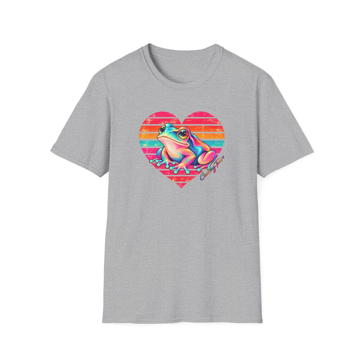 Rainbow Heart - Croaking Toad  T-Shirt