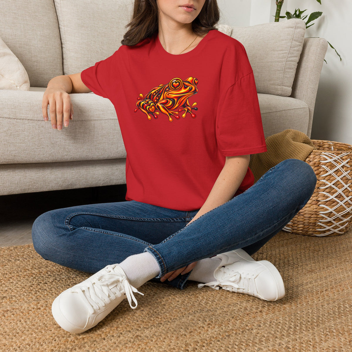 Toad red, black, orange  Unisex Softstyle T-Shirt