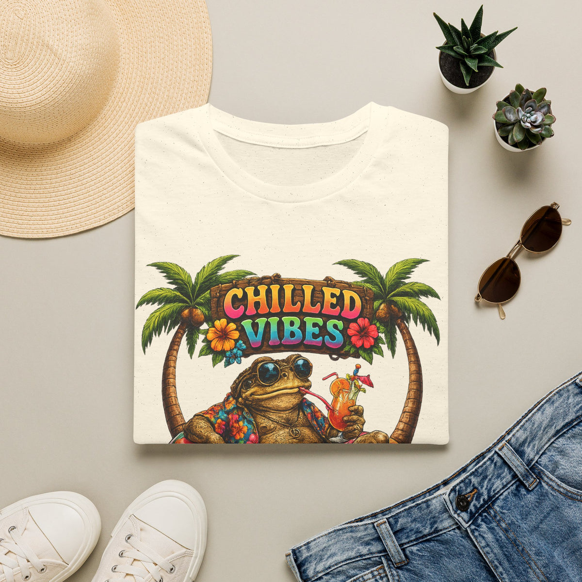 Chilled Vibes Toad Unisex Softstyle T-Shirt