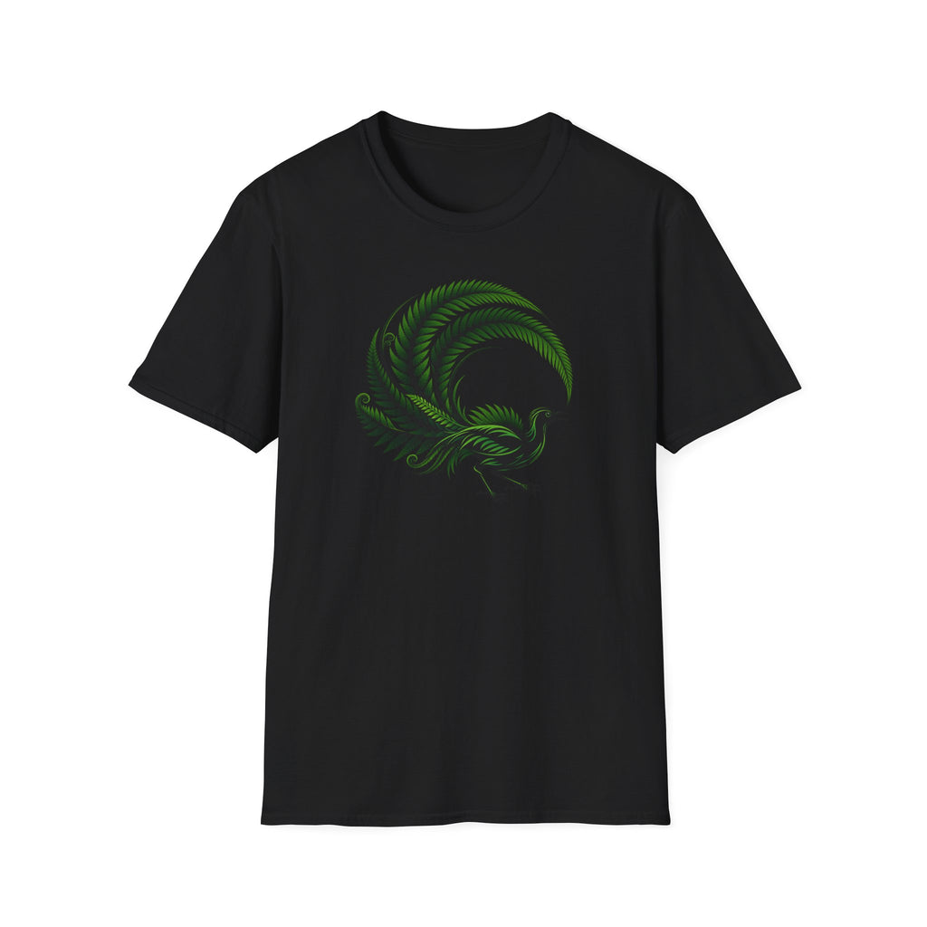 Green Australia Lyrebird Unisex Softstyle T-Shirt