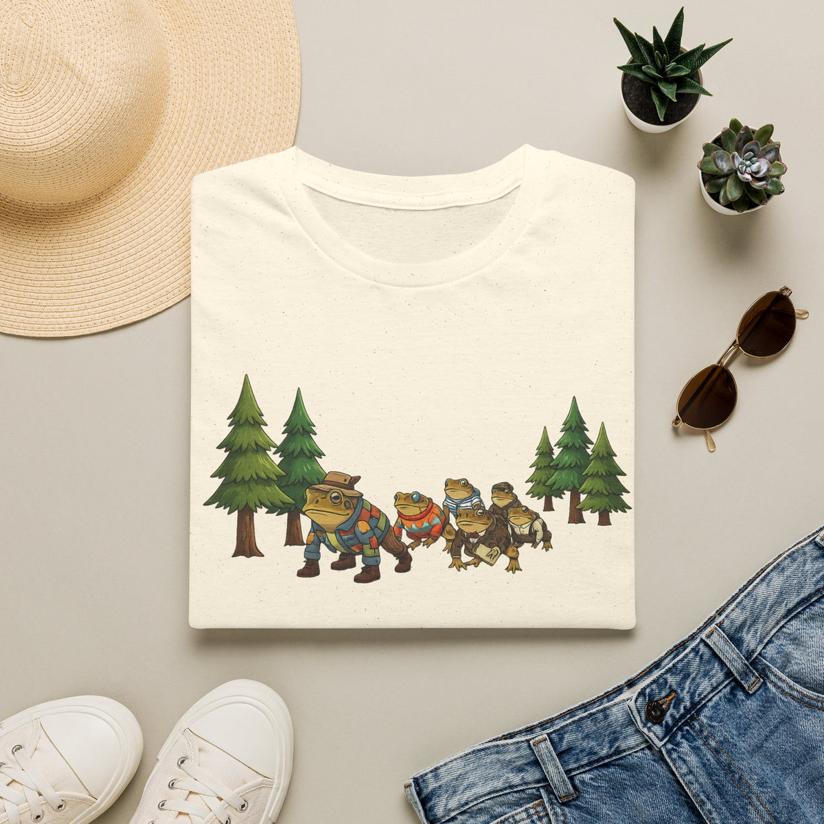 Toad Trail hiking through the Forest Unisex Softstyle T-Shirt
