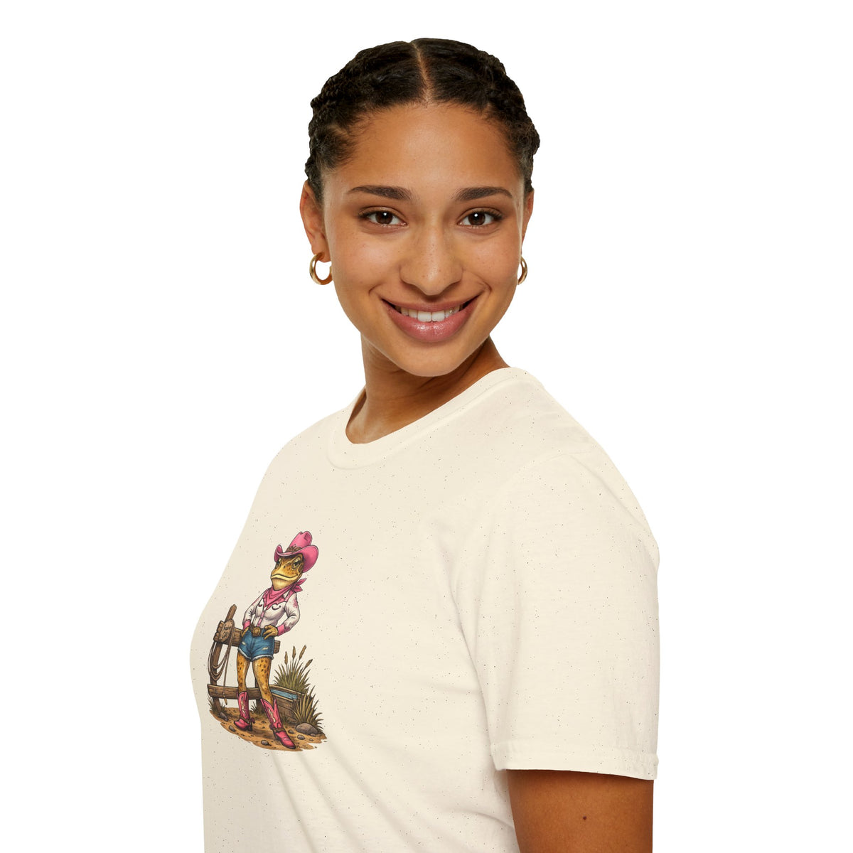 Cowgirl Rodeo Kröte Unisex Softstyle T-Shirt