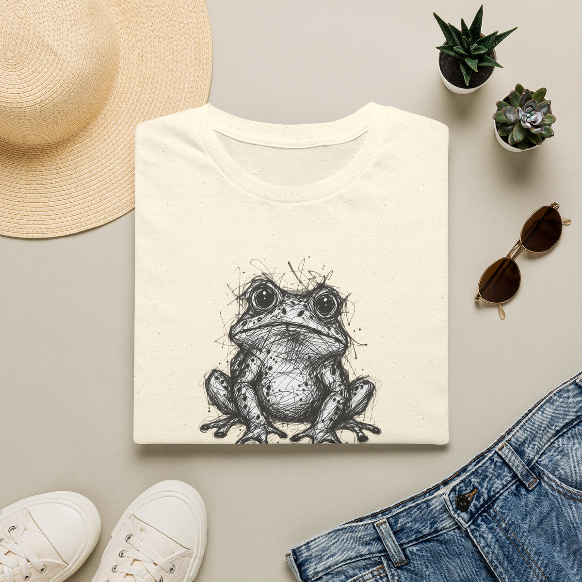 Scribble Toad Unisex Softstyle T-Shirt