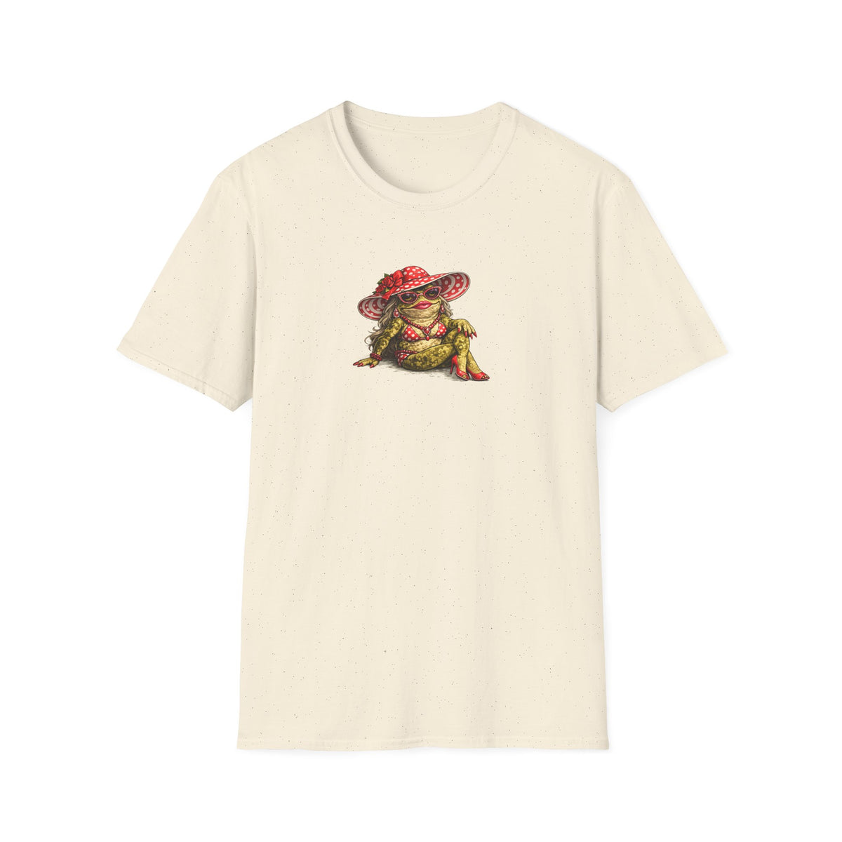 Toadella red polka dot Unisex Softstyle T-Shirt