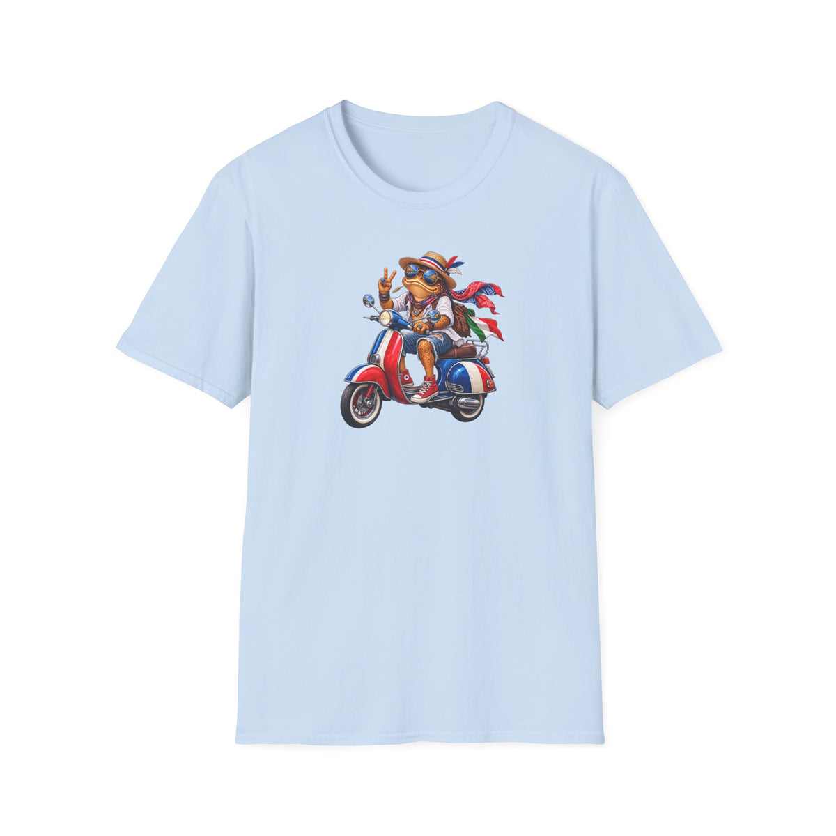 Italian Toad on Scooter Unisex Softstyle T-Shirt