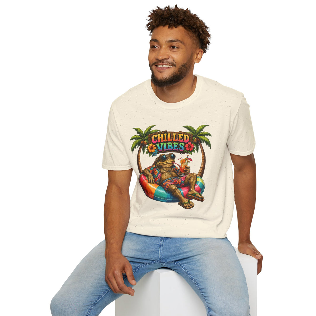 Chilled Vibes Toad Unisex Softstyle T-Shirt