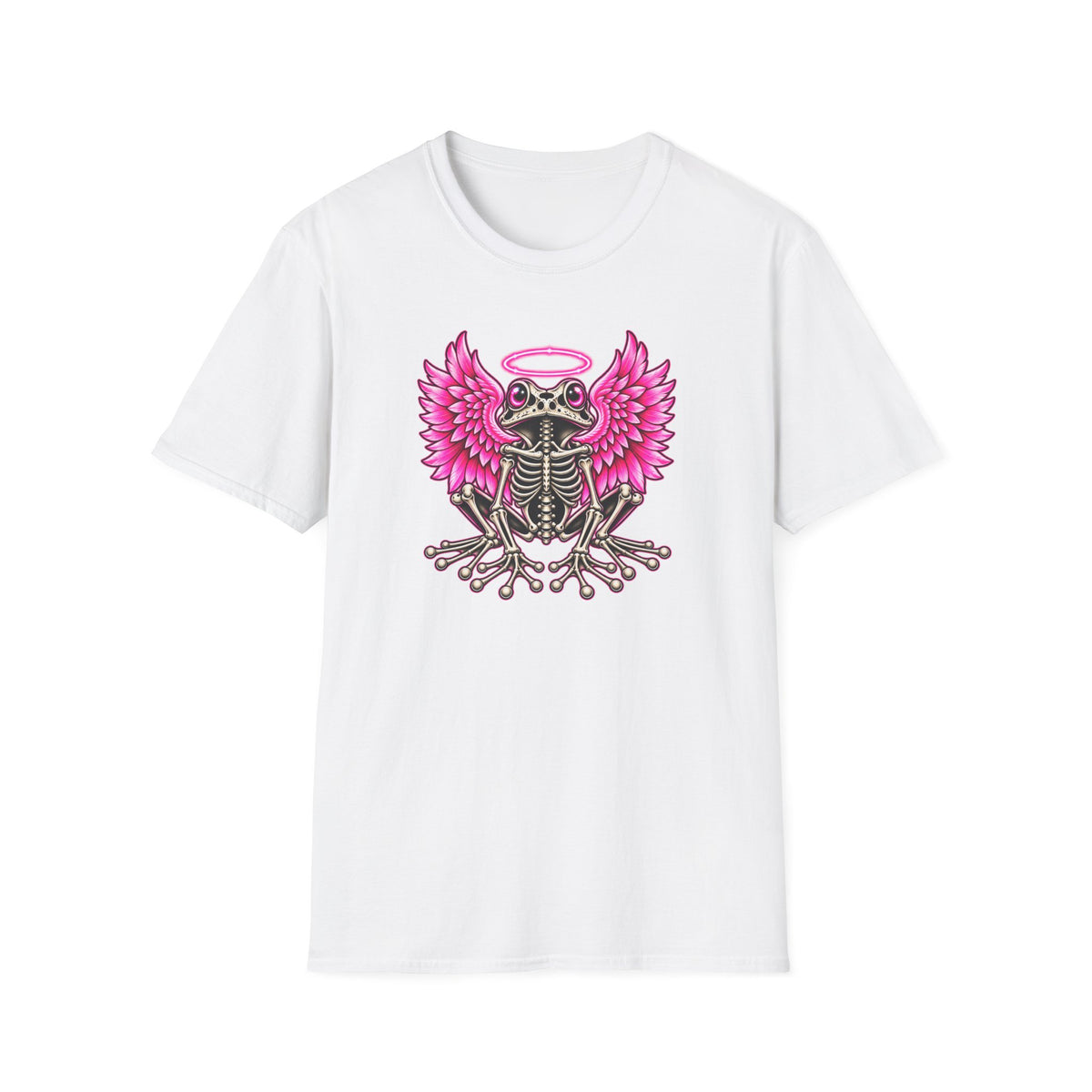 Pink Halo Angel Skeleton Toad Tee