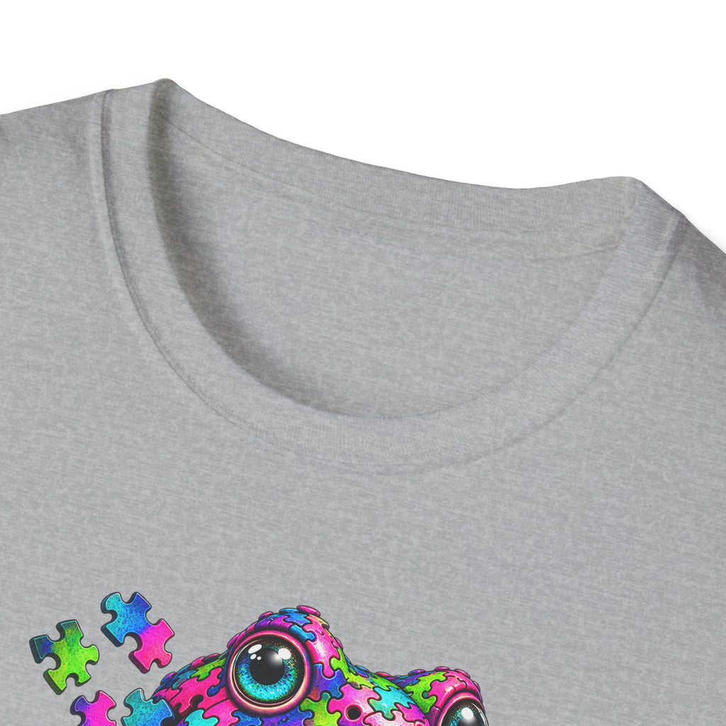 Puzzled Toad multicolored Unisex Softstyle T-Shirt