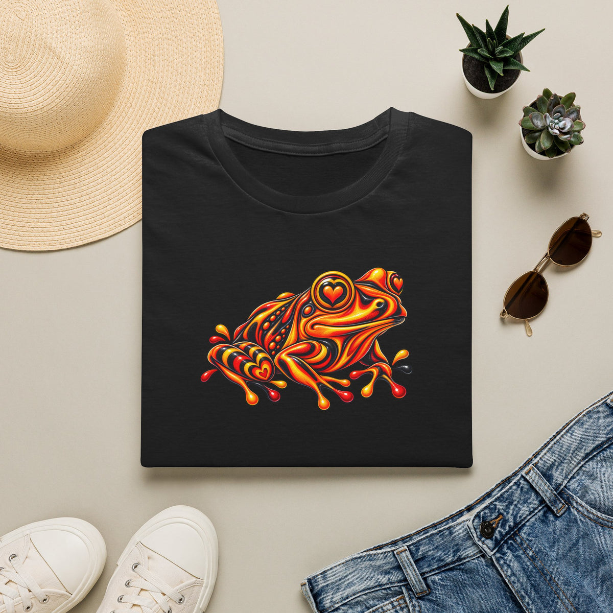 Toad red, black, orange  Unisex Softstyle T-Shirt