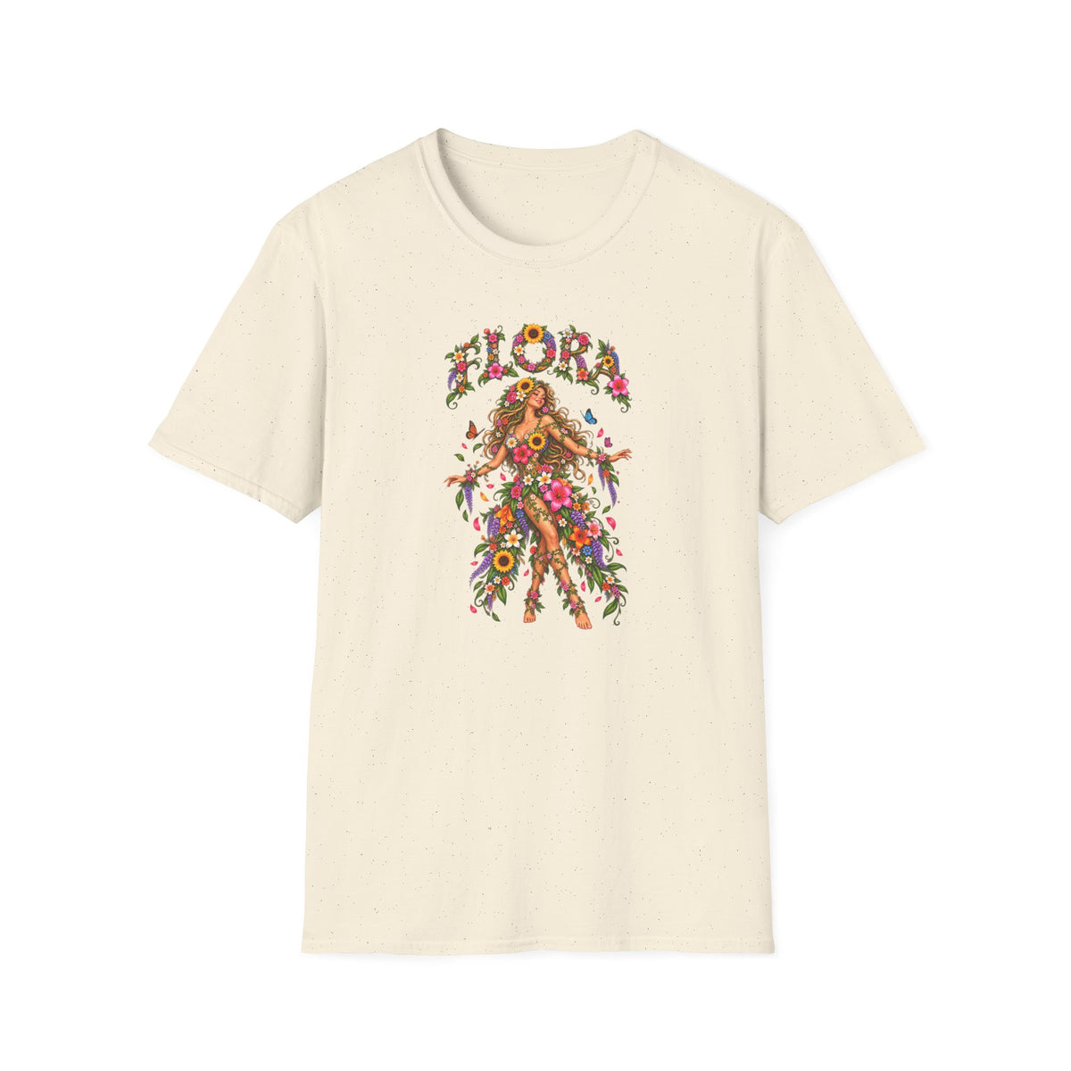 Flora - floral lady TshirUnisex Softstyle T-Shirt