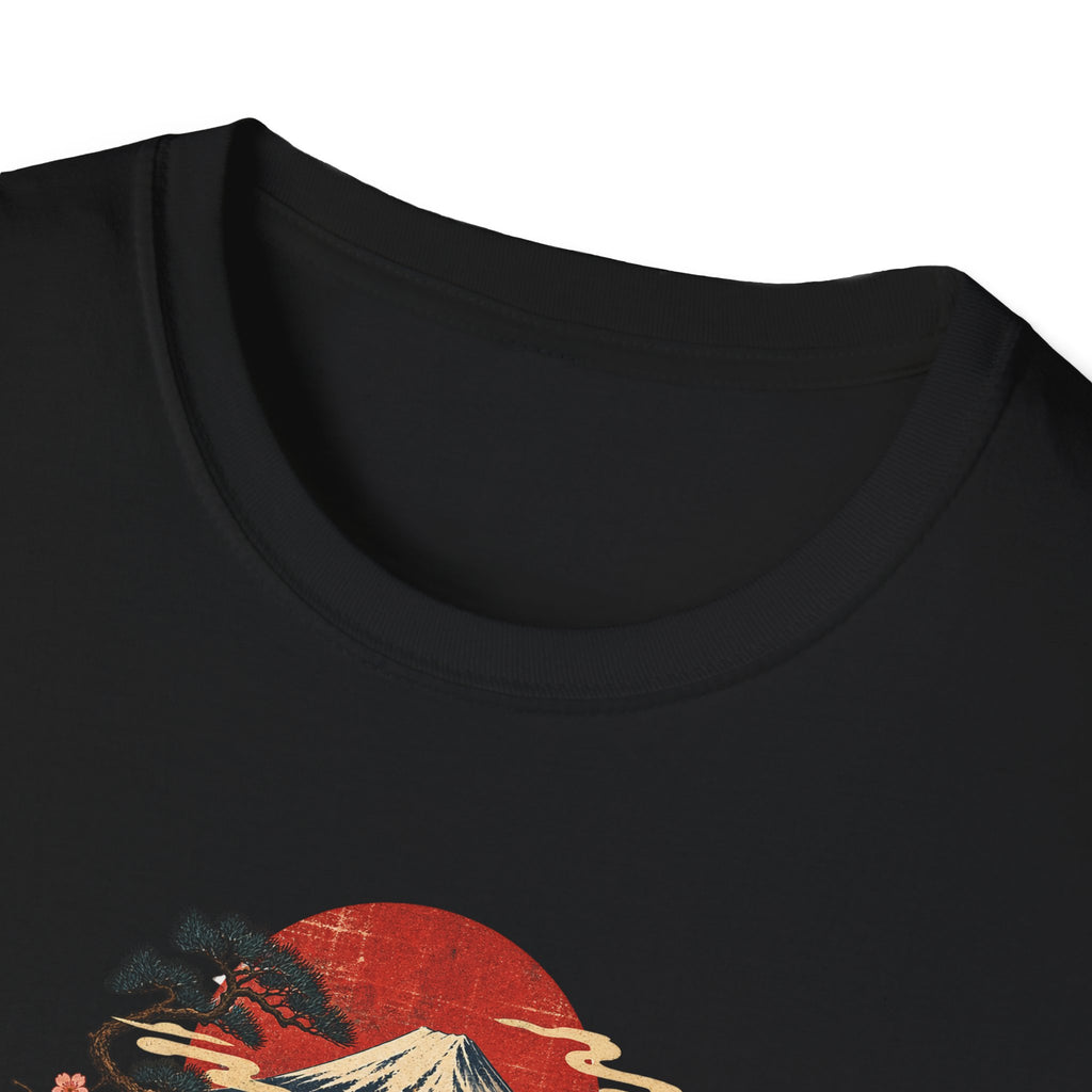 Mt Fuji Ramen noodle Toad Unisex Softstyle T-Shirt