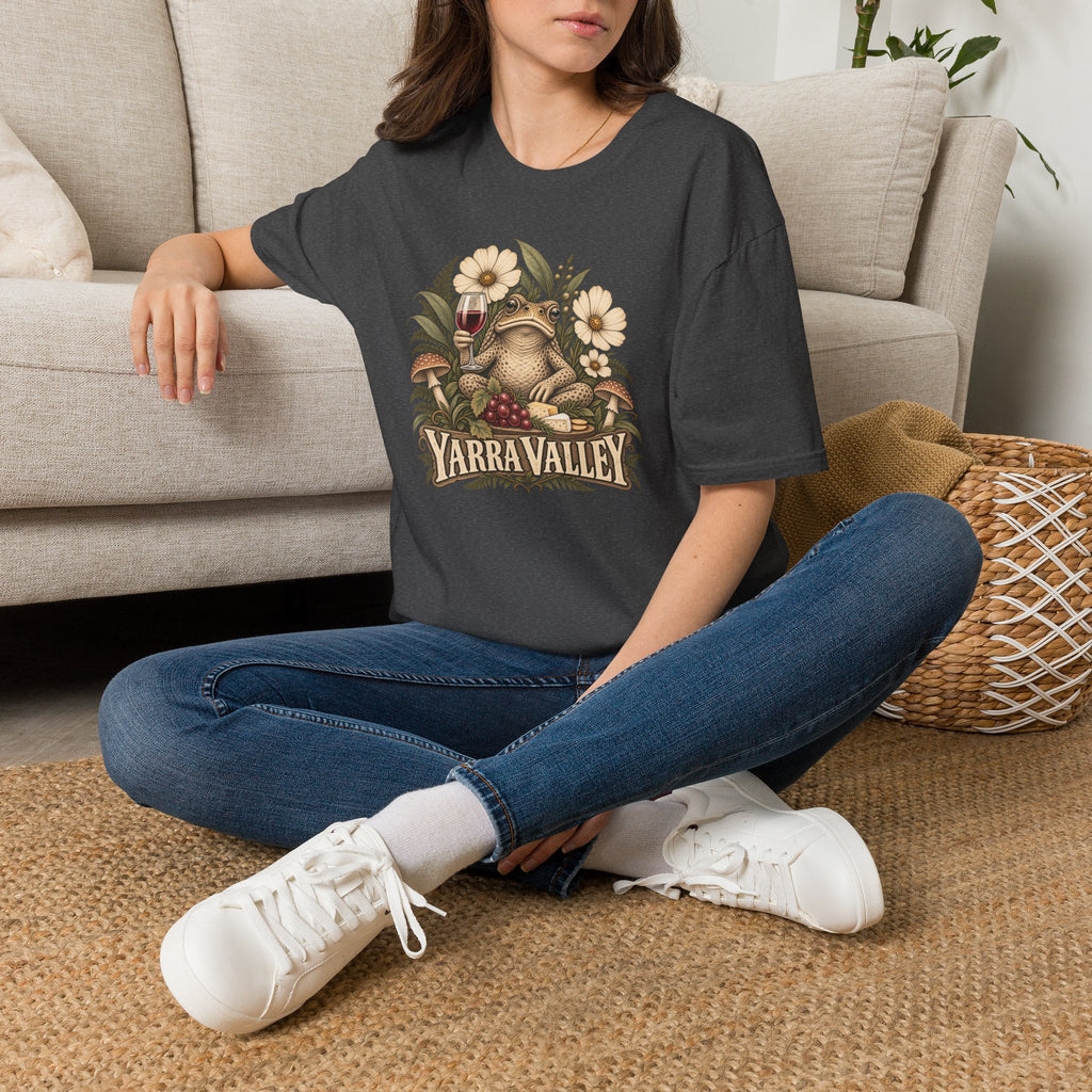Yarra Valley toad with red wine Unisex Softstyle T-Shirt