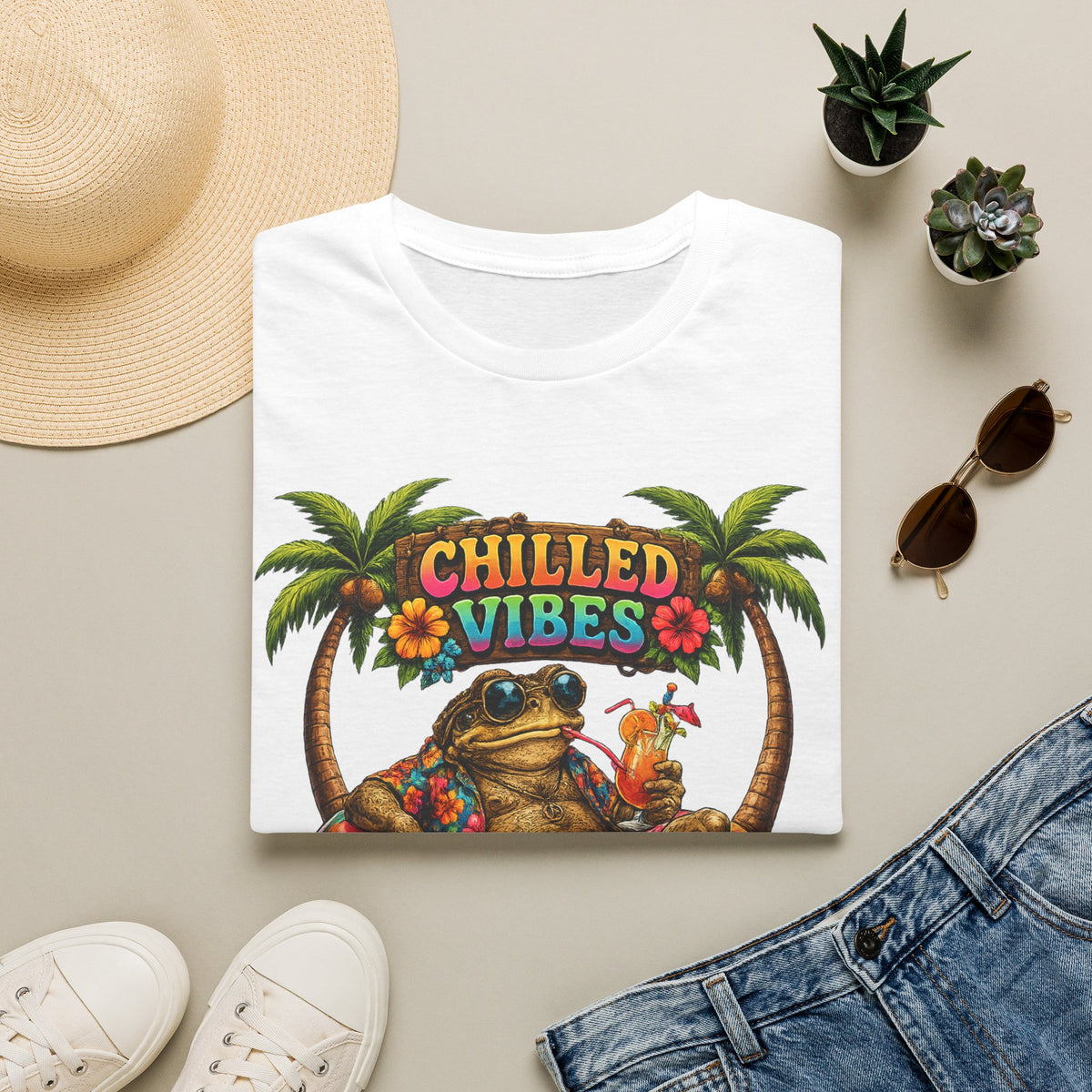 Chilled Vibes Toad Unisex Softstyle T-Shirt