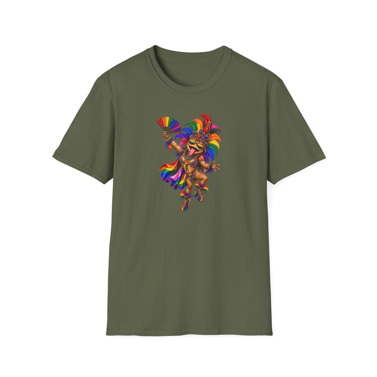 T-shirt unisex Madigras Toad Softstyle