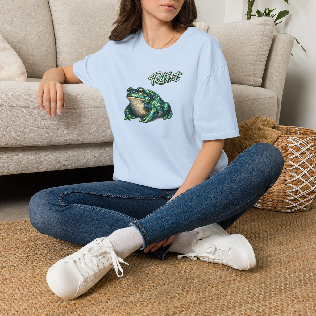 Ribbit-Grün Unisex Softstyle T-Shirt