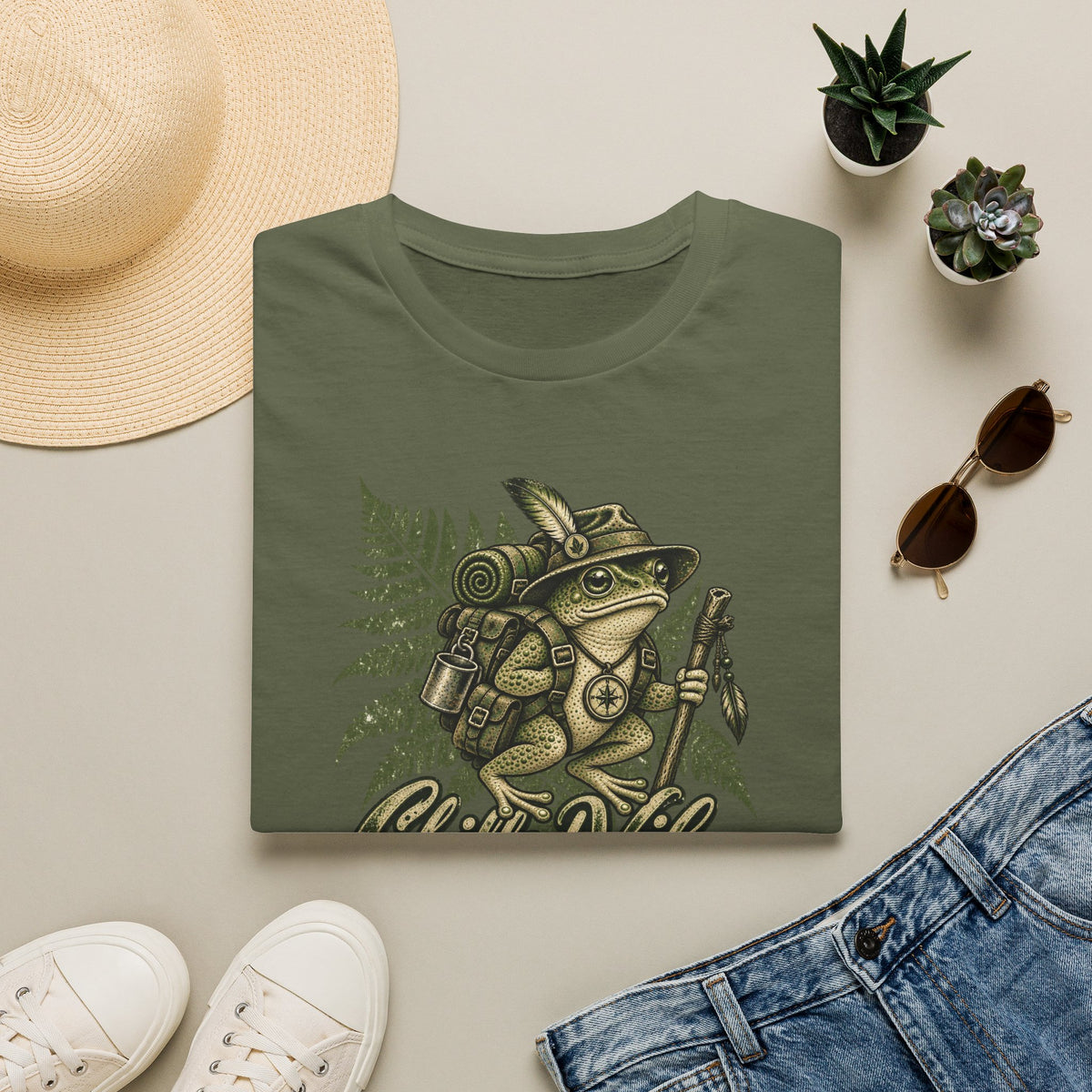 Chilled Vibes hiking Toad Unisex Softstyle T-Shirt