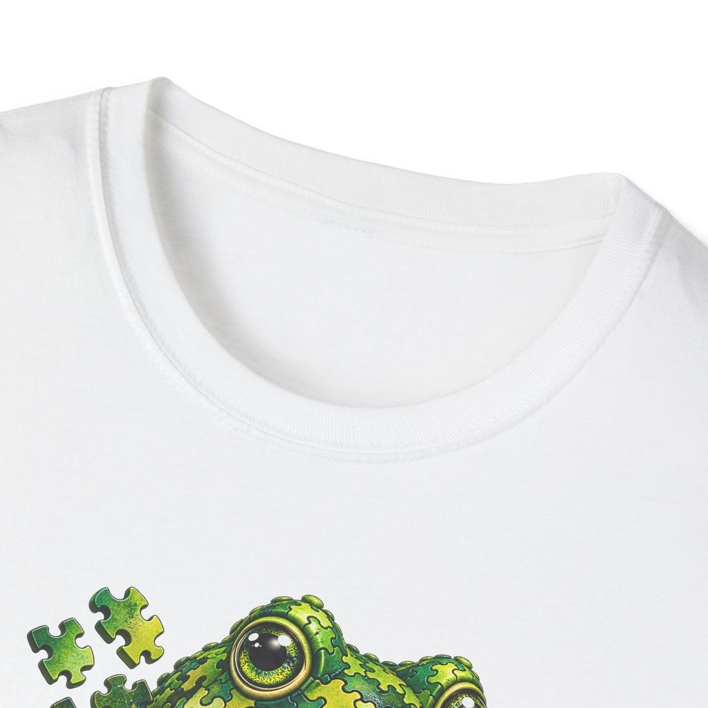 Puzzled Toad green Unisex Softstyle T-Shirt