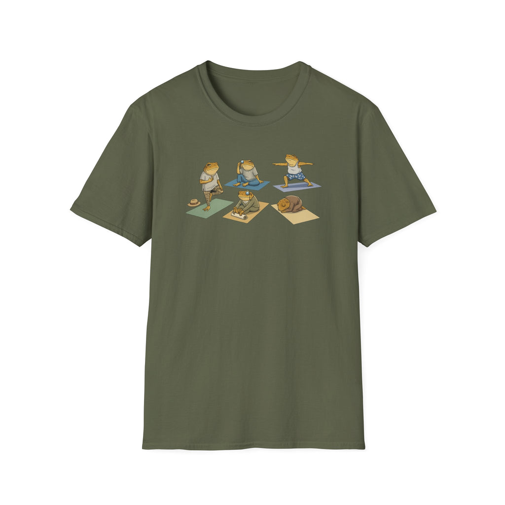 Yoga Zen Kröten Unisex Softstyle T-Shirt