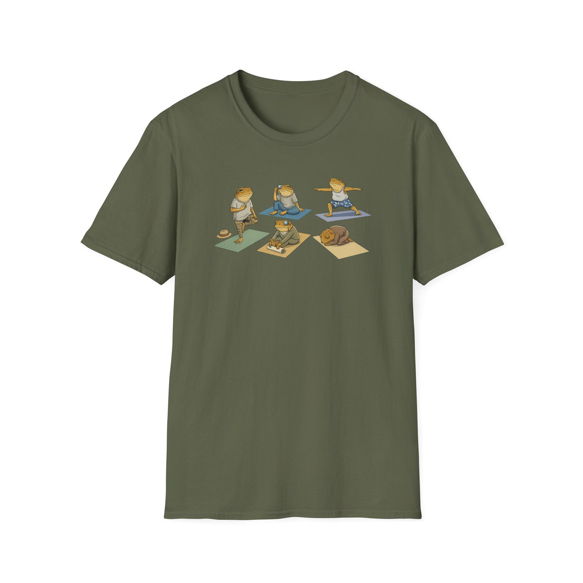 Yoga Zen Kröten Unisex Softstyle T-Shirt