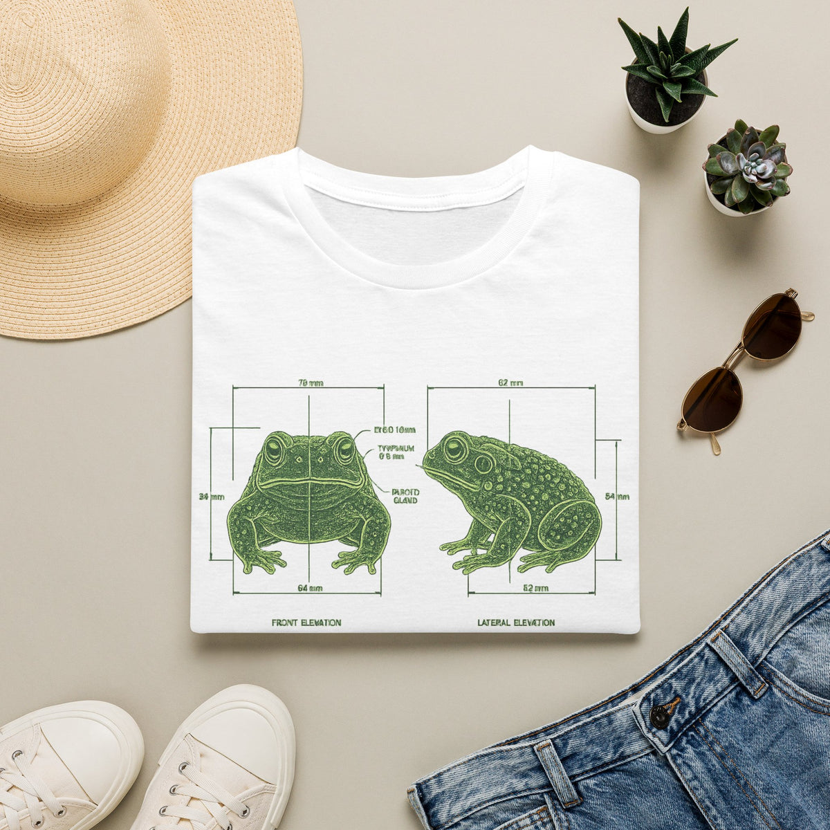 Blue Print Toad Unisex Softstyle T-Shirt