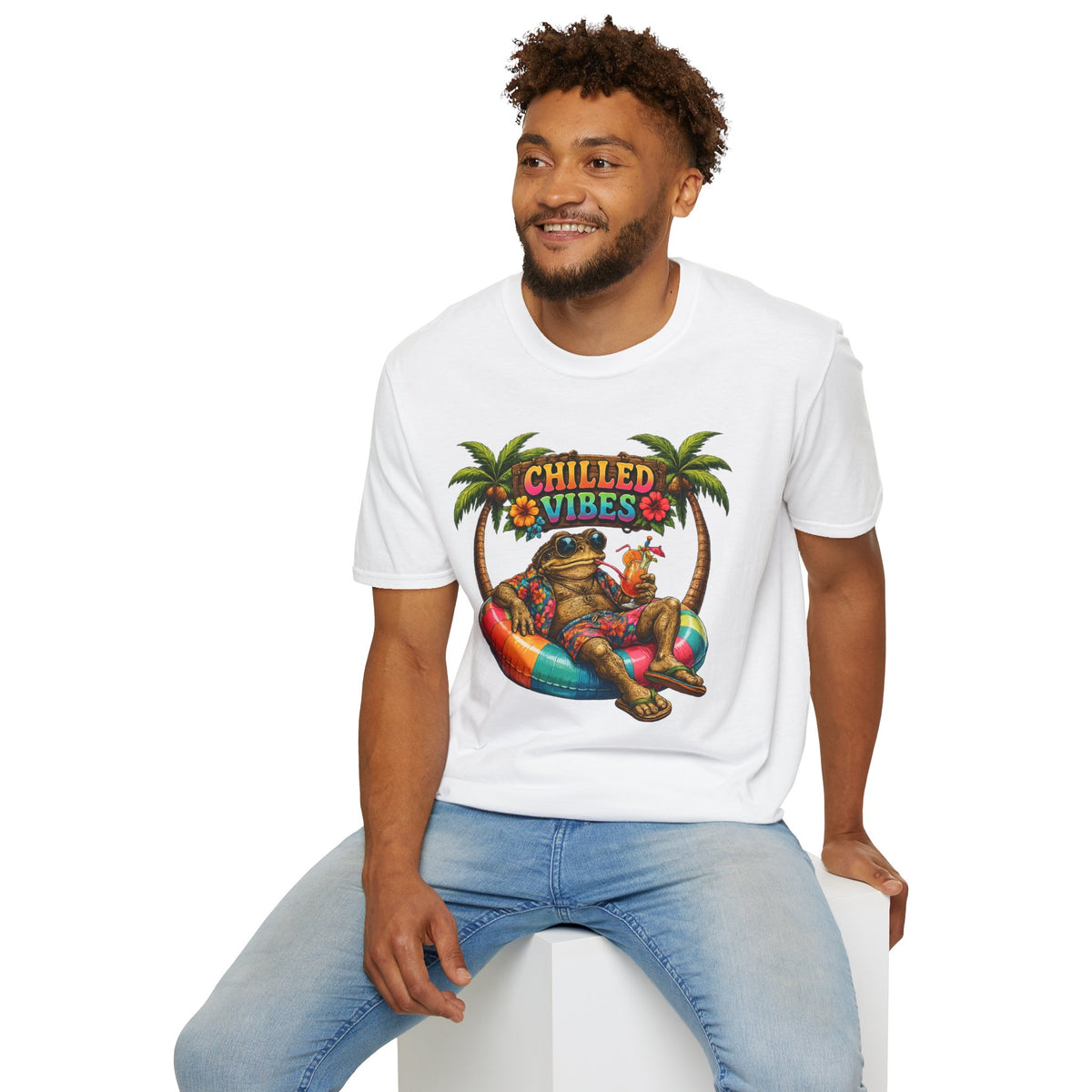 Chilled Vibes Toad Unisex Softstyle T-Shirt