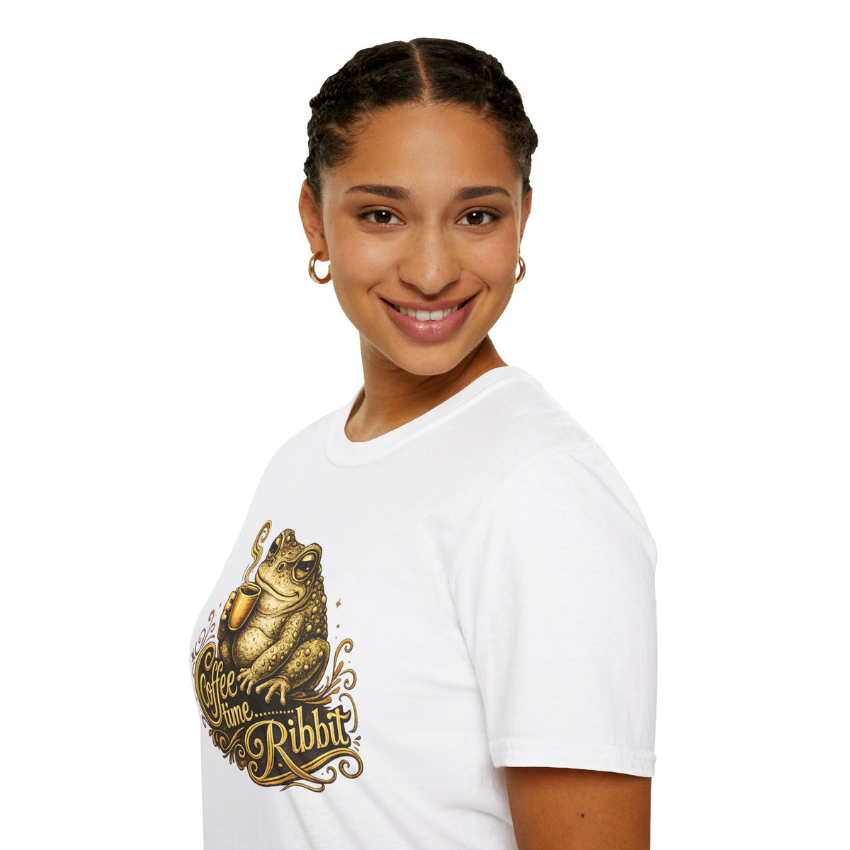 Coffee time Ribbit Unisex Softstyle T-Shirt