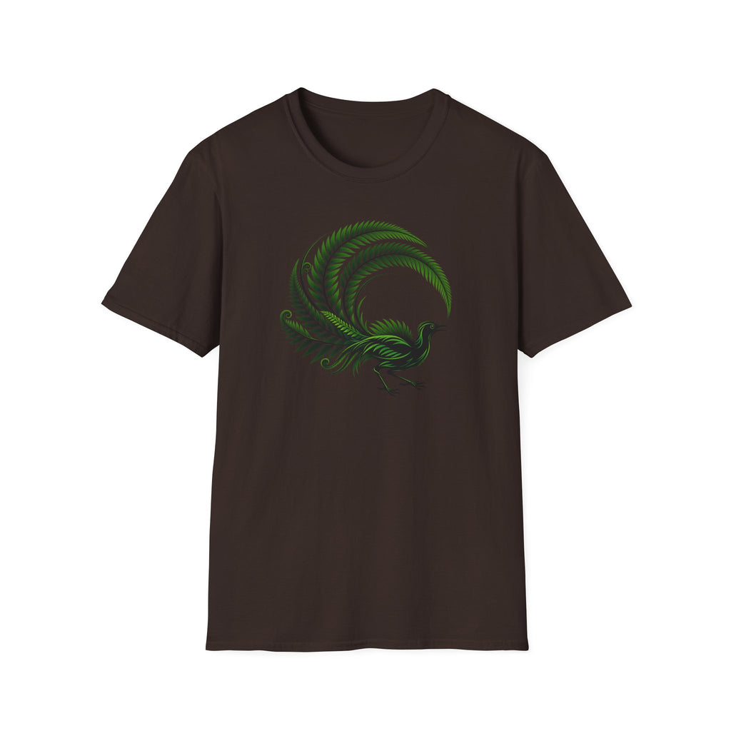 Green Australia Lyrebird Unisex Softstyle T-Shirt