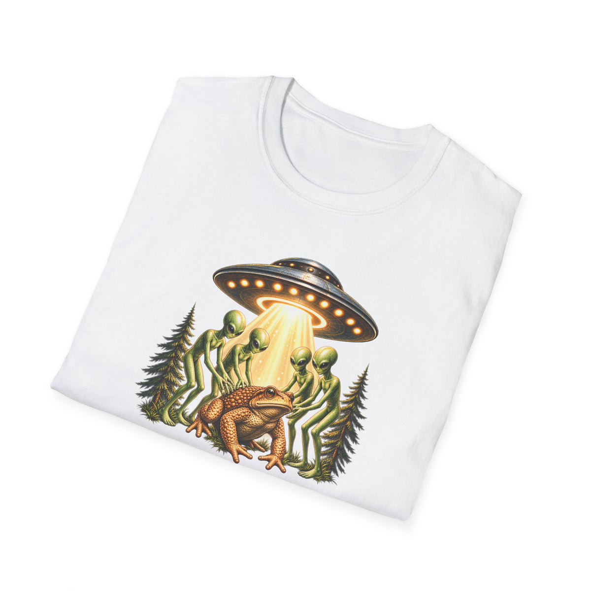 Alien Toad T-Shirt | Funny Alien & Toad Graphic Tee
