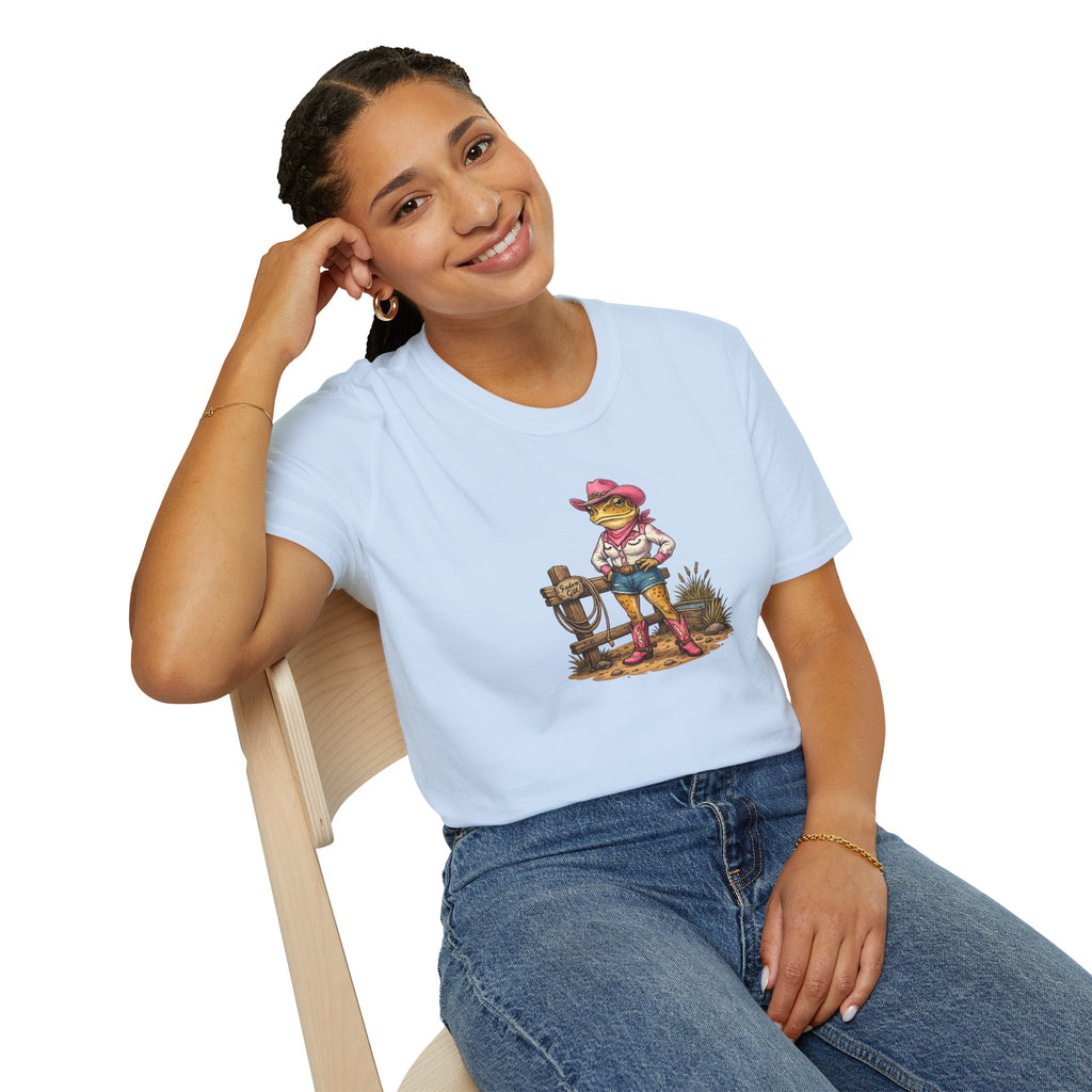 Cowgirl Rodeo Kröte Unisex Softstyle T-Shirt