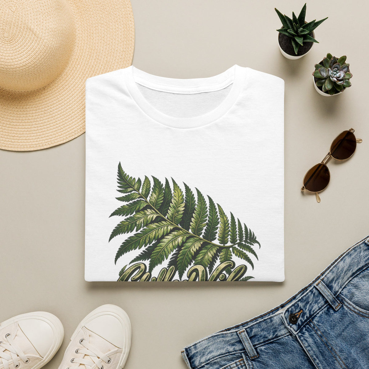 Chilled Vibes fern Unisex Softstyle T-Shirt