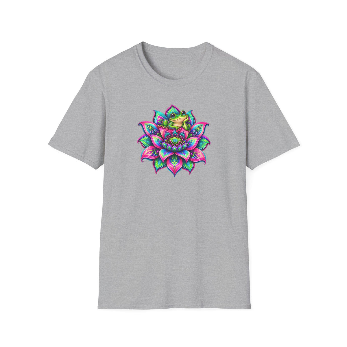 Mandala Flower Toad Boho T-Shirt | Croaking Toad