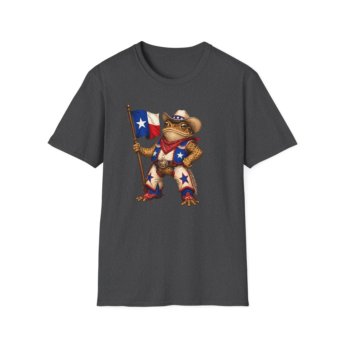 Texas Toad Maskottchen Unisex Softstyle T-Shirt