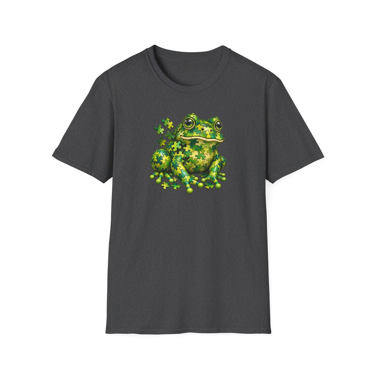 Puzzled Green Toad T-Shirt | Croaking Toad