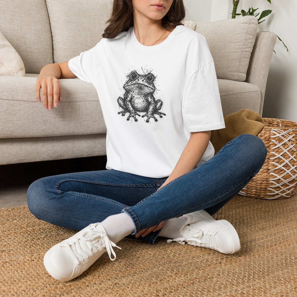 Scribble Toad Unisex Softstyle T-Shirt